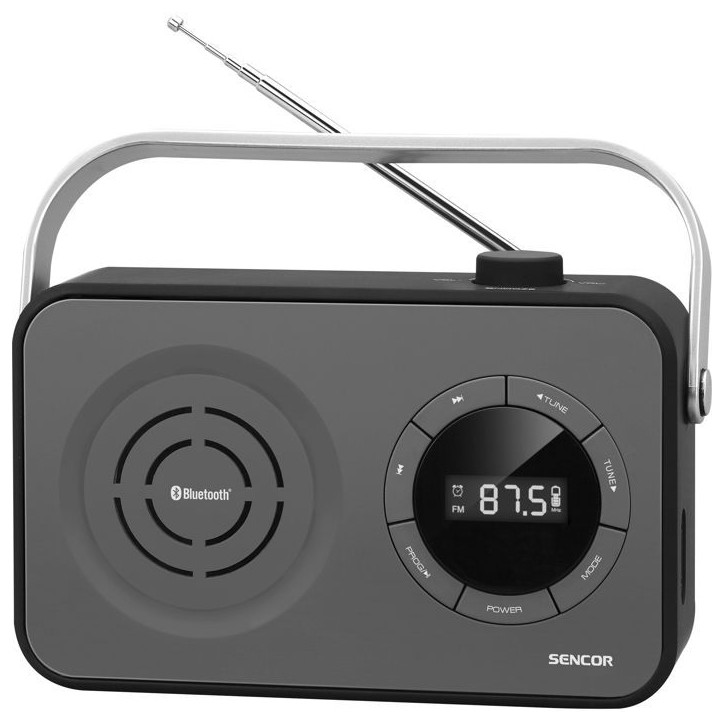 Récepteur radio portable PLL FM avec BT, USB, Micro SD et AUX - Sencor - SRD 3200 B Récepteur radio portable PLL FM avec BT, USB, Micro SD et AUX - Sencor - SRD 3200 B
