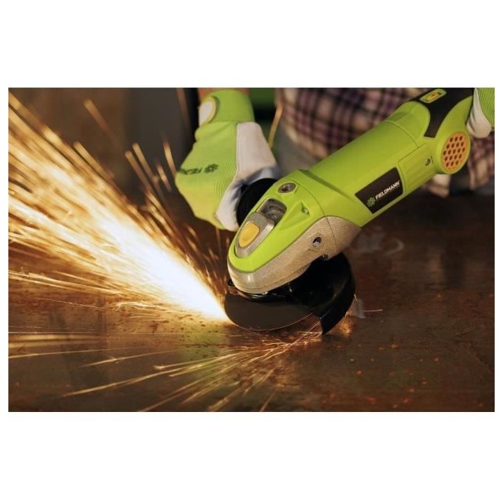 Meuleuse d'angle - FIELDMANN - FDB 201401-E - 1400 W - 150 mm - Vitesse réglable jusqu'a 8600 tr/min Meuleuse d'angle - FIELDMANN - FDB 201401-E - 1400 W - 150 mm - Vitesse réglable jusqu'a 8600 tr/min