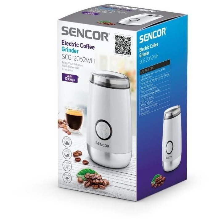 Moulin a café électrique - Sencor - SCG 2052WH Moulin a café électrique - Sencor - SCG 2052WH