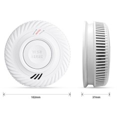 Détecteur de fumée - KYF - Wifi - CE - Pile 10 ans scellée