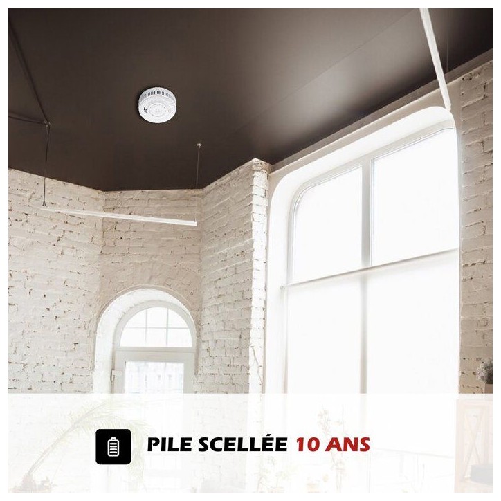 Détecteur de fumée - KYF - Wifi - CE - Pile 10 ans scellée Détecteur de fumée - KYF - Wifi - CE - Pile 10 ans scellée