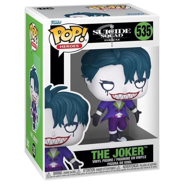 Figurine - Funko Pop! - Joker - 9 cm - DC Comics - Emballage boîte-fenetre Figurine - Funko Pop! - Joker - 9 cm - DC Comics - Emballage boîte-fenetre