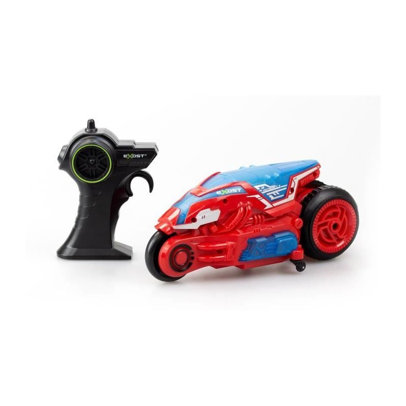 Moto télécommandée - EXOST - MOTODRIFT X LED 24 Ghz - 1:18 - Rouge