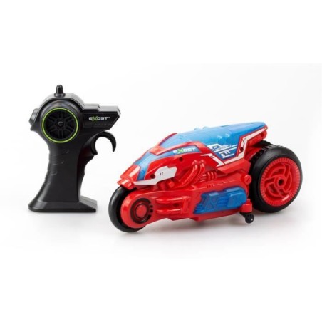Moto télécommandée - EXOST - MOTODRIFT X LED 24 Ghz - 1:18 - Rouge