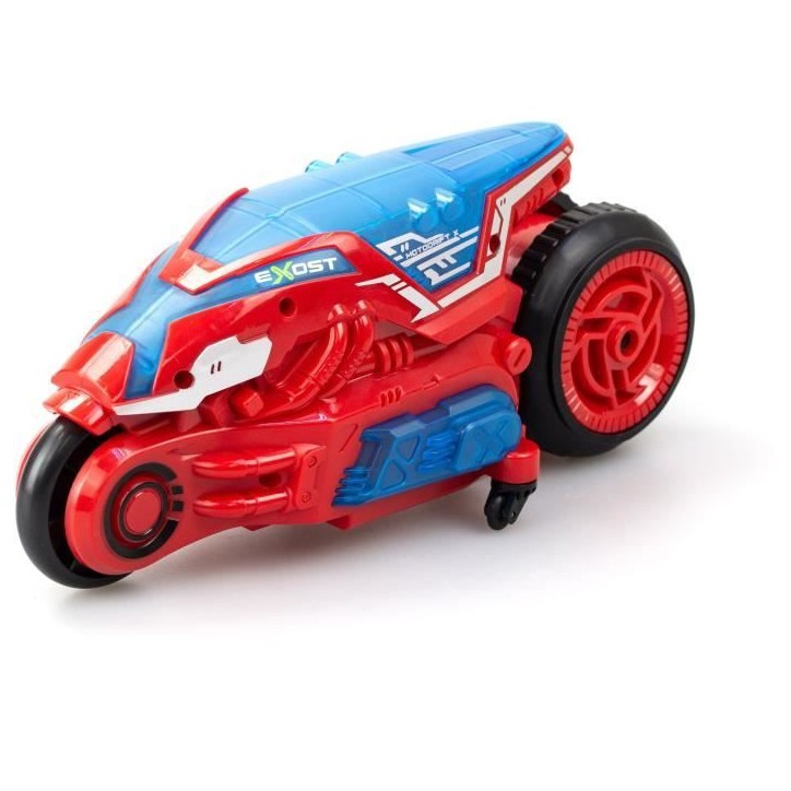 Moto télécommandée - EXOST - MOTODRIFT X LED 24 Ghz - 1:18 - Rouge - 23 cm - Des 5 ans Moto télécommandée - EXOST - MOTODRIFT X LED 24 Ghz - 1:18 - Rouge - 23 cm - Des 5 ans