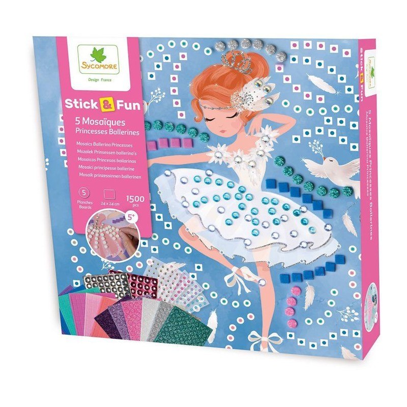 Mosaiques - SYCOMORE - Stick'N Fun - Princesses ballerine - Des 5 ans