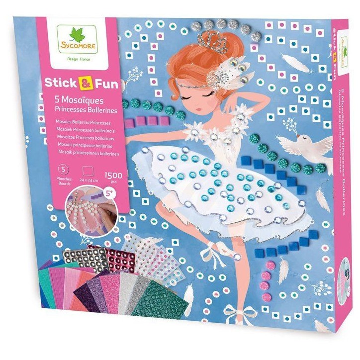 Mosaiques - SYCOMORE - Stick'N Fun - Princesses ballerine - Des 5 ans Mosaiques - SYCOMORE - Stick'N Fun - Princesses ballerine - Des 5 ans