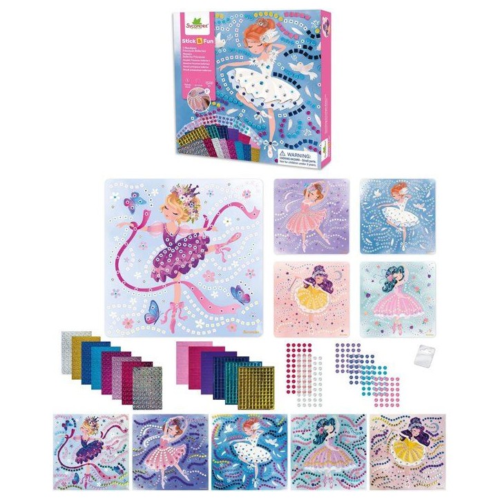 Mosaiques - SYCOMORE - Stick'N Fun - Princesses ballerine - Des 5 ans Mosaiques - SYCOMORE - Stick'N Fun - Princesses ballerine - Des 5 ans
