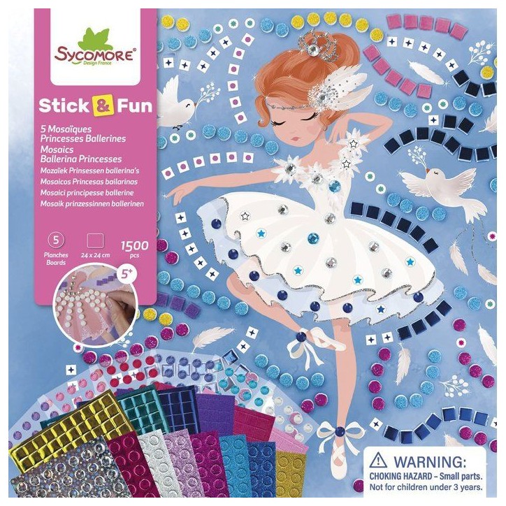 Mosaiques - SYCOMORE - Stick'N Fun - Princesses ballerine - Des 5 ans Mosaiques - SYCOMORE - Stick'N Fun - Princesses ballerine - Des 5 ans