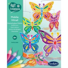 Art & Créations Mobile Vitrail - SENTOSPHERE - Papillons - Activité
