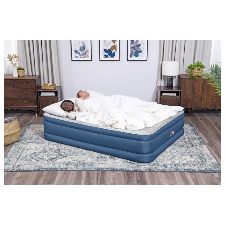 BESTWAY Bestway Lit gonflable 2 places 203x152x46cm avec pompe électrique intégrée BESTWAY Bestway Lit gonflable 2 places 203x152x46cm avec pompe électrique intégrée