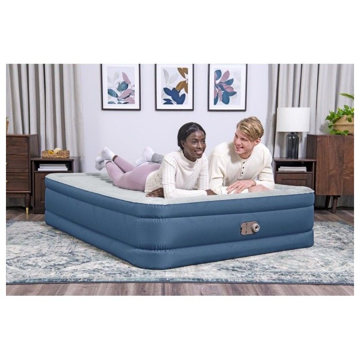 BESTWAY Bestway Lit gonflable 2 places 203x152x46cm avec pompe électrique intégrée BESTWAY Bestway Lit gonflable 2 places 203x152x46cm avec pompe électrique intégrée