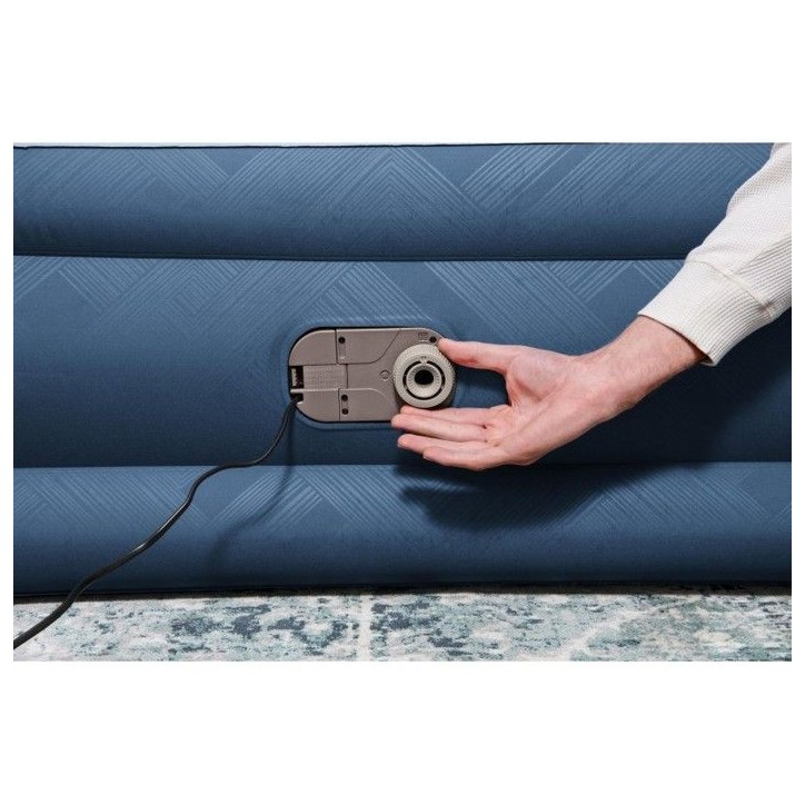 BESTWAY Bestway Lit gonflable 2 places 203x152x46cm avec pompe électrique intégrée BESTWAY Bestway Lit gonflable 2 places 203x152x46cm avec pompe électrique intégrée
