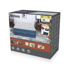 BESTWAY Bestway Lit gonflable 2 places 203x152x46cm avec pompe électr