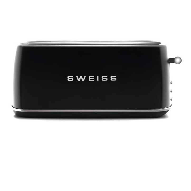 Grille-pain vintage - SWEISS - GRV9 - 2 fentes - 1500 W - Noir Grille-pain vintage - SWEISS - GRV9 - 2 fentes - 1500 W - Noir