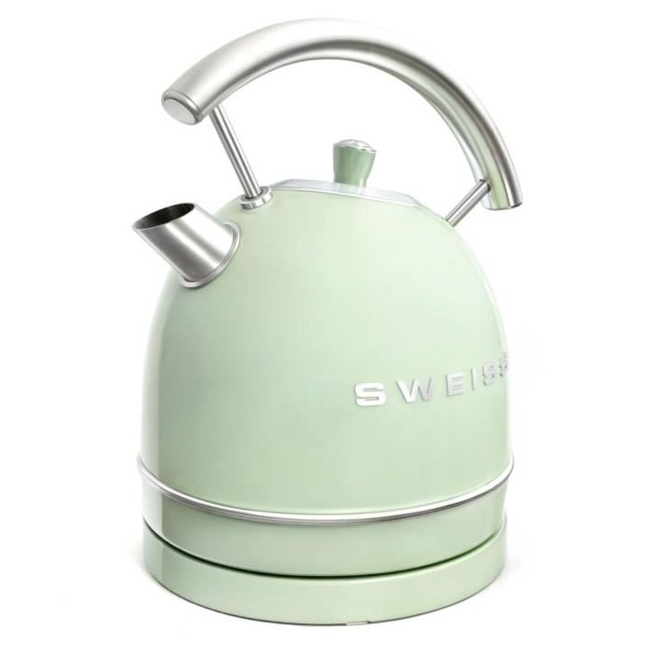 Bouilloire vintage - SWEISS - KTL7 - 2200 W - 1,8 L - Socle 360° - Vert Bouilloire vintage - SWEISS - KTL7 - 2200 W - 1,8 L - Socle 360° - Vert