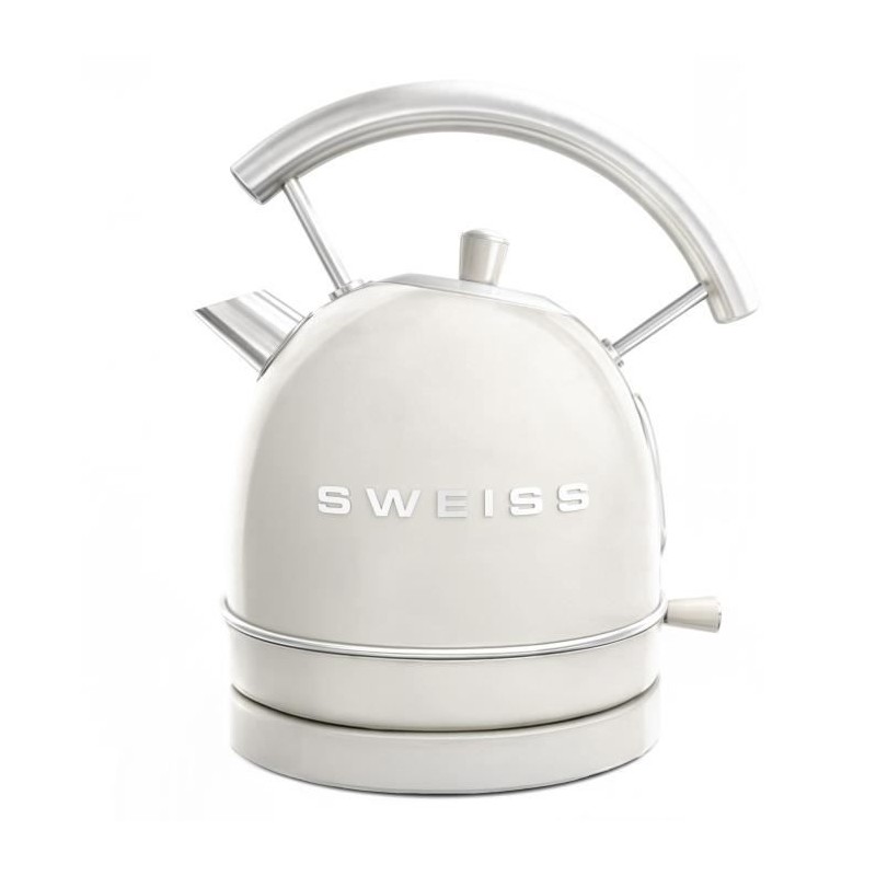 Bouilloire vintage - SWEISS - KTL8 - 2200 W - 1,8 L - Socle 360° - Be