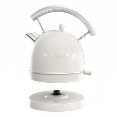Bouilloire vintage - SWEISS - KTL8 - 2200 W - 1,8 L - Socle 360° - Be
