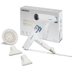 Seche-cheveux - MEDION - MD19984 - 1500 W - 3 vitesses - 105°C - Blan