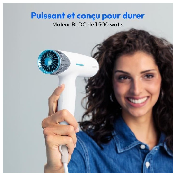 Seche-cheveux - MEDION - MD19984 - 1500 W - 3 vitesses - 105°C - Blanc Seche-cheveux - MEDION - MD19984 - 1500 W - 3 vitesses - 105°C - Blanc