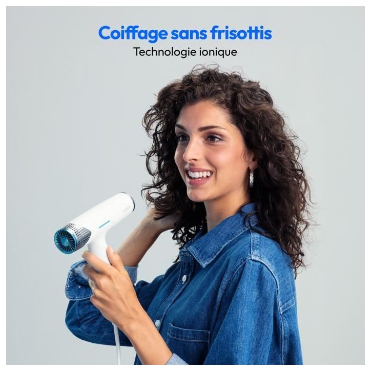 Seche-cheveux - MEDION - MD19984 - 1500 W - 3 vitesses - 105°C - Blanc Seche-cheveux - MEDION - MD19984 - 1500 W - 3 vitesses - 105°C - Blanc