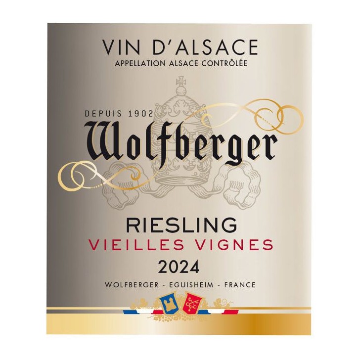 Wolfberger Vieilles Vignes 2024 Alsace Riesling - Vin blanc d'Alsace