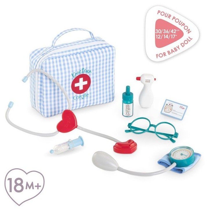 Ma valise Docteur et accessoires - COROLLE - Pour poupon de 30 a 36 cm - Des 18 mois Ma valise Docteur et accessoires - COROLLE - Pour poupon de 30 a 36 cm - Des 18 mois