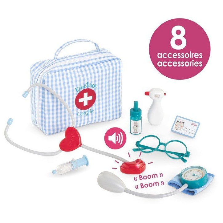 Ma valise Docteur et accessoires - COROLLE - Pour poupon de 30 a 36 cm - Des 18 mois Ma valise Docteur et accessoires - COROLLE - Pour poupon de 30 a 36 cm - Des 18 mois