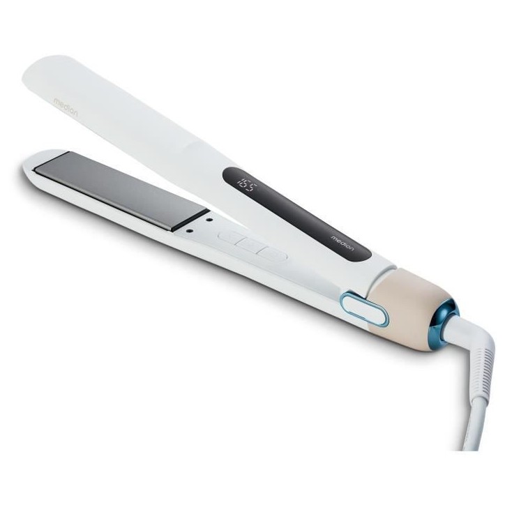 Lisseur - MEDION - MD19925 - 56 W - 5 programmes - 165 a 210 °C - Affichage LED - Blanc Lisseur - MEDION - MD19925 - 56 W - 5 programmes - 165 a 210 °C - Affichage LED - Blanc