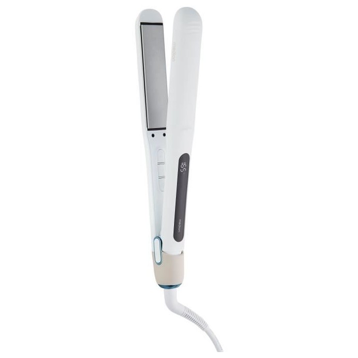 Lisseur - MEDION - MD19925 - 56 W - 5 programmes - 165 a 210 °C - Affichage LED - Blanc Lisseur - MEDION - MD19925 - 56 W - 5 programmes - 165 a 210 °C - Affichage LED - Blanc