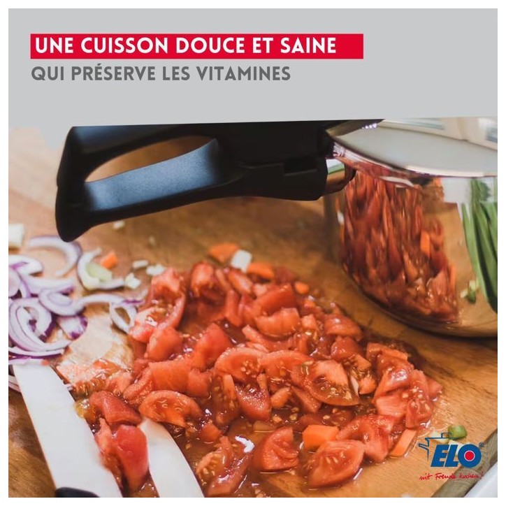 Autocuiseur vapeur - FACKELMANN - Elo Praktika - Acier inoxydable 18/10 - 22 cm - 4 litres Autocuiseur vapeur - FACKELMANN - Elo Praktika - Acier inoxydable 18/10 - 22 cm - 4 litres