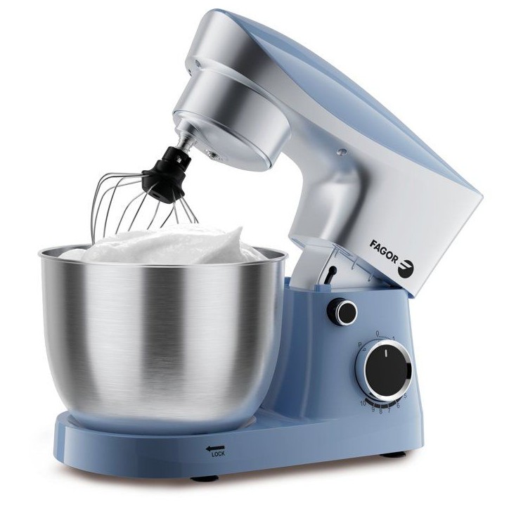 Robot pâtissier multifonction - FAGOR - FG4519 - 1500 W - Bol de 6 L - 10 vitesses + fonction pulse - Bleu Robot pâtissier multifonction - FAGOR - FG4519 - 1500 W - Bol de 6 L - 10 vitesses + fonction pulse - Bleu