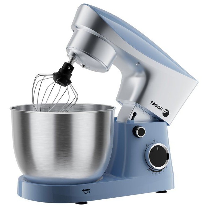 Robot pâtissier multifonction - FAGOR - FG4519 - 1500 W - Bol de 6 L - 10 vitesses + fonction pulse - Bleu Robot pâtissier multifonction - FAGOR - FG4519 - 1500 W - Bol de 6 L - 10 vitesses + fonction pulse - Bleu