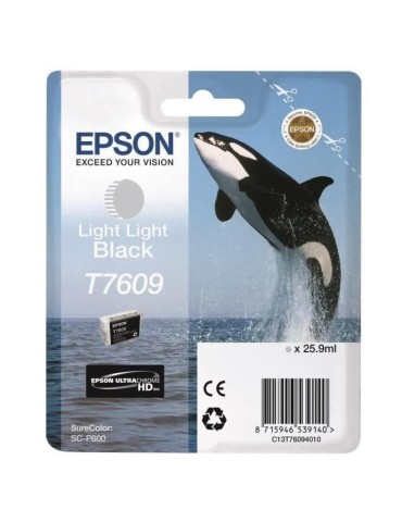 Cartouche d'encre EPSON T7609 Noir clair - UltraChrome HD - 25,9ml - 12.350 pages