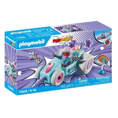 PLAYMOBIL 71635 Jeune fille licorne et kart, Funstars, 46 pieces, des
