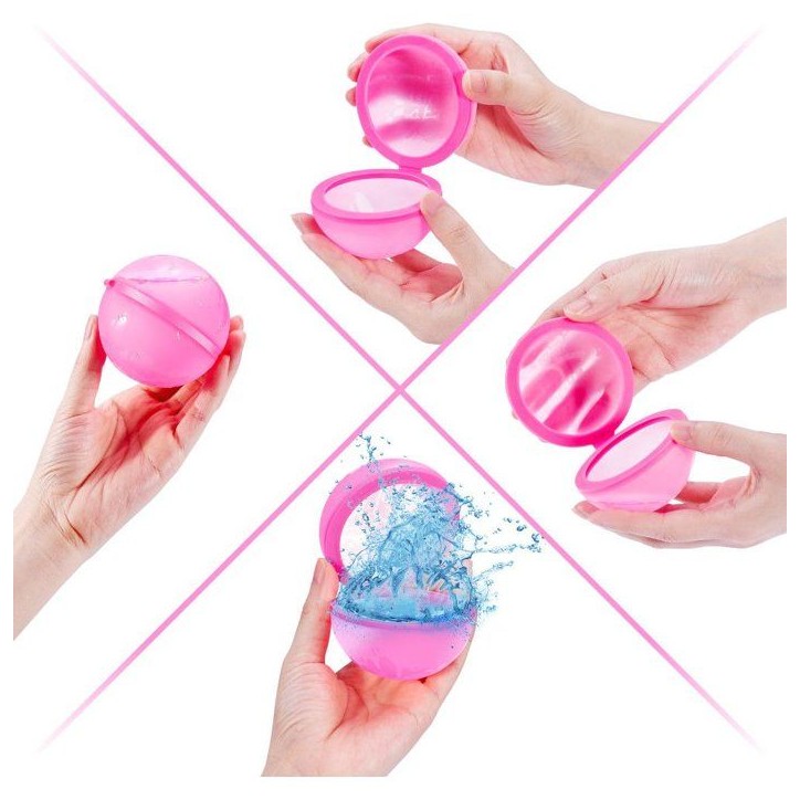 Bombes a eau - ZURU - 3 ballons d'eau réutilisables - Des 4 ans Bombes a eau - ZURU - 3 ballons d'eau réutilisables - Des 4 ans