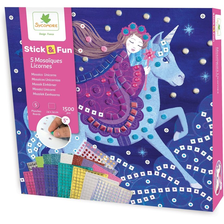 Mosaiques - SYCOMORE - Stick'N Fun - Licornes - Des 5 ans Mosaiques - SYCOMORE - Stick'N Fun - Licornes - Des 5 ans