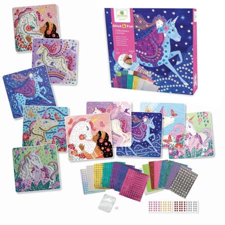 Mosaiques - SYCOMORE - Stick'N Fun - Licornes - Des 5 ans