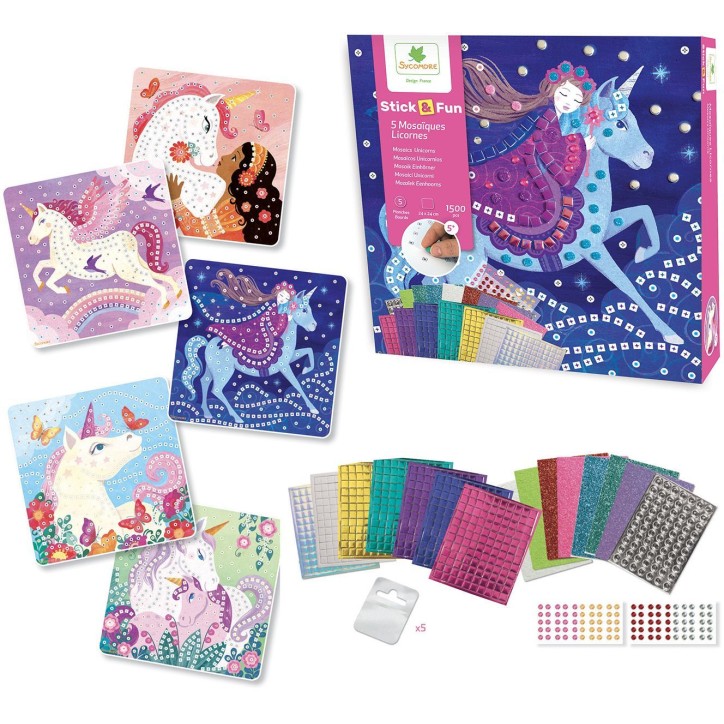 Mosaiques - SYCOMORE - Stick'N Fun - Licornes - Des 5 ans Mosaiques - SYCOMORE - Stick'N Fun - Licornes - Des 5 ans