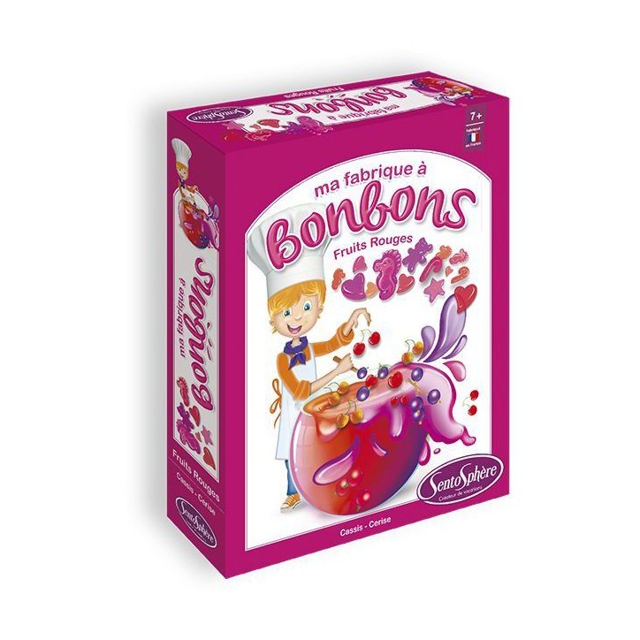 Kit créatif alimentaire - SENTOSPHERE - Mini Fabrique a bonbons - Fruits rouges - Des 7 ans Kit créatif alimentaire - SENTOSPHERE - Mini Fabrique a bonbons - Fruits rouges - Des 7 ans