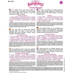 Kit créatif alimentaire - SENTOSPHERE - Mini Fabrique a bonbons - Fruits rouges - Des 7 ans