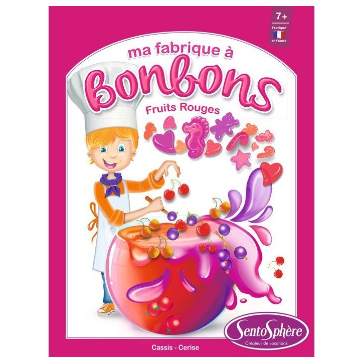 Kit créatif alimentaire - SENTOSPHERE - Mini Fabrique a bonbons - Fruits rouges - Des 7 ans Kit créatif alimentaire - SENTOSPHERE - Mini Fabrique a bonbons - Fruits rouges - Des 7 ans