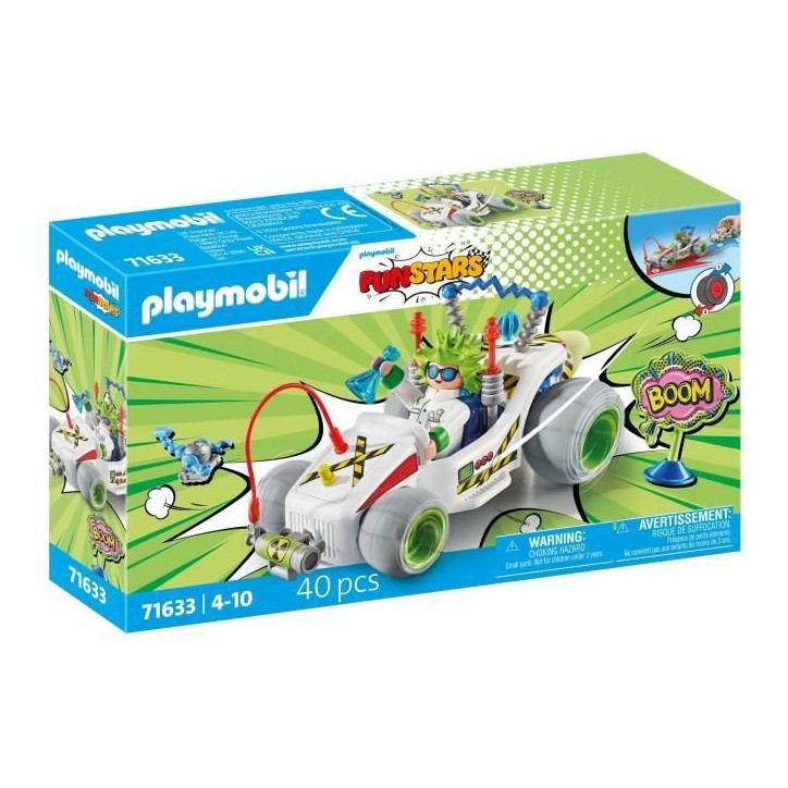 PLAYMOBIL 71633 Chercheur et kart, Funstars, 40 pieces, des 4 ans