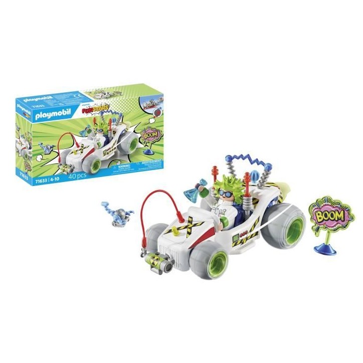 PLAYMOBIL 71633 Chercheur et kart, Funstars, 40 pieces, des 4 ans