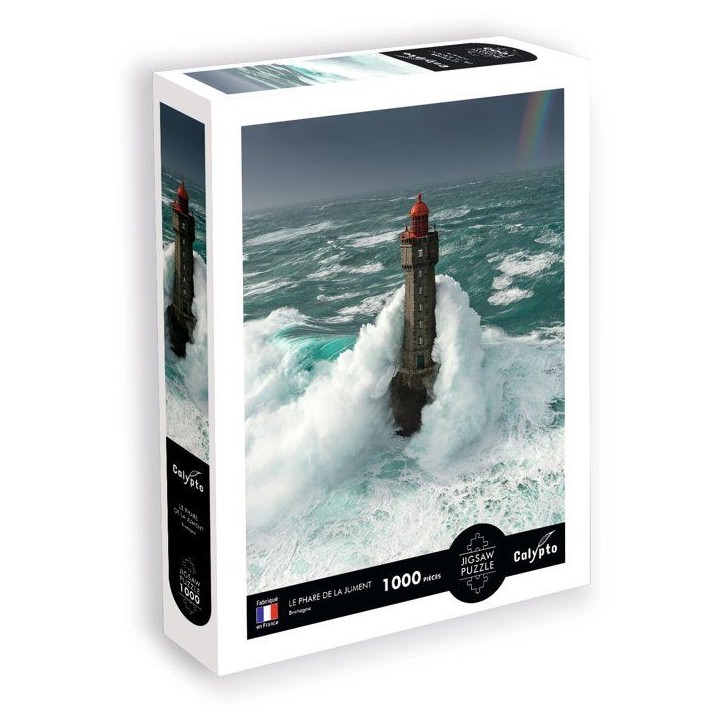 Puzzle - SENTOSPHERE - Calypto - 1000 pieces - Le Phare de la Jument - Bretagne - Toucher soyeux - Des 9 ans Puzzle - SENTOSPHERE - Calypto - 1000 pieces - Le Phare de la Jument - Bretagne - Toucher soyeux - Des 9 ans