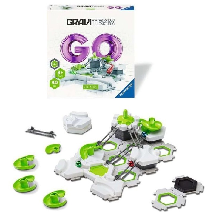 Jeu de construction - Ravensburger - Gravitrax - GO Rotative - 40 pieces - Pour enfants de 8 ans et plus Jeu de construction - Ravensburger - Gravitrax - GO Rotative - 40 pieces - Pour enfants de 8 ans et plus