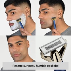 Tondeuse a barbe et rasoir - BABYLISS - X-Blade Super-X Metal - Sans f