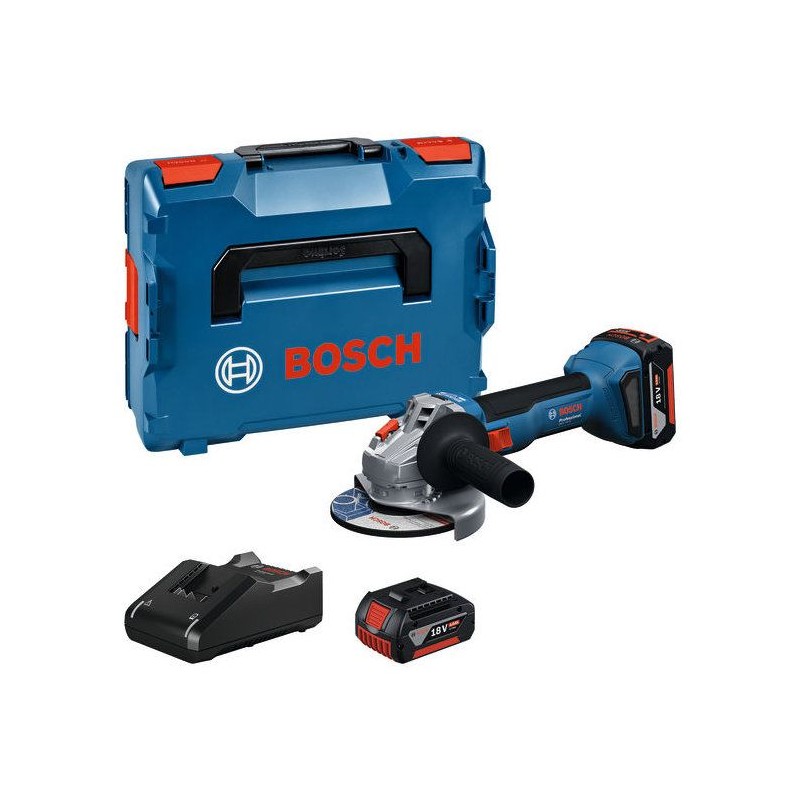 Meuleuses angulaires 125 mm - GWS 18V-8 - BOSCH - avec 2 Batteries 18V