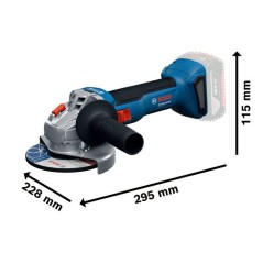Meuleuses angulaires 125 mm - GWS 18V-8 - BOSCH - avec 2 Batteries 18V