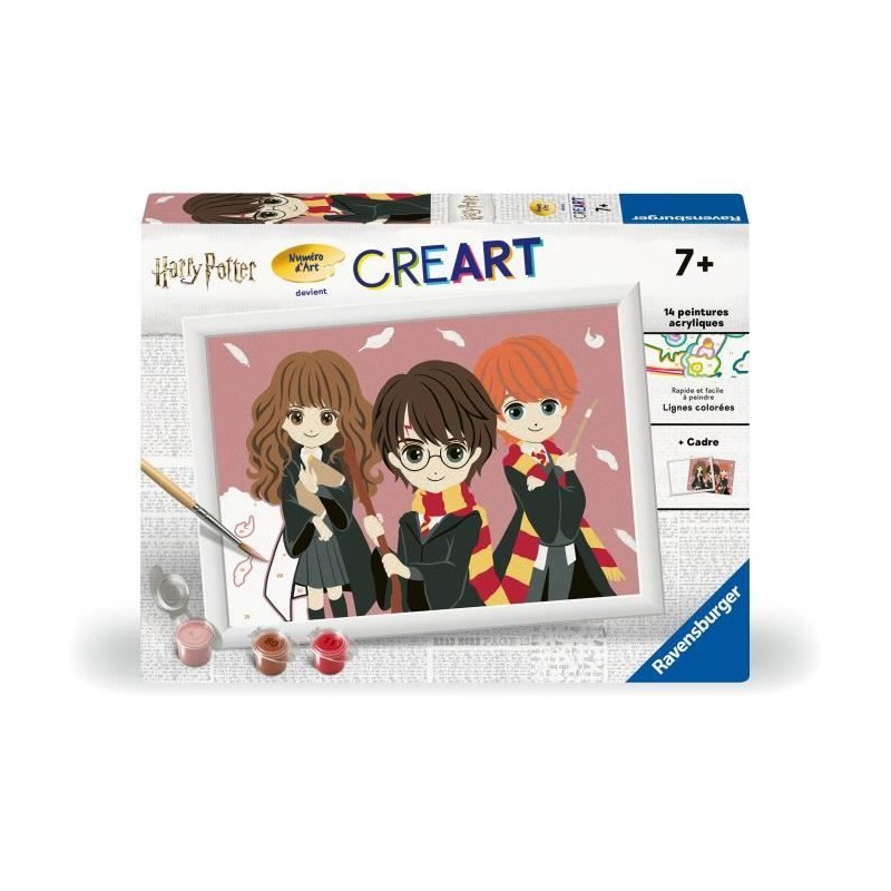 Set de peinture par numéro - Ravensburger - CreArt Kids - Portrait de